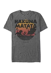 Big & Tall Lion King Hakuna Matata Sunset Short Sleeve Graphic T-Shirt