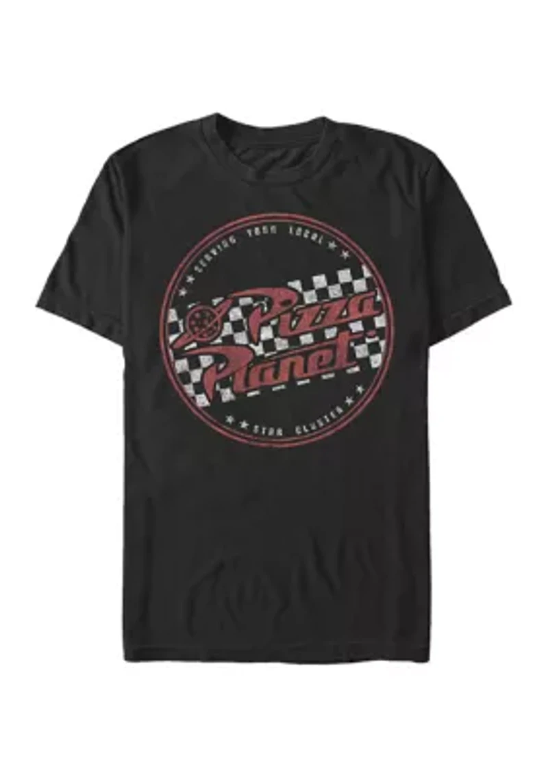 Big & Tall Toy Story Pizza Planet Logo Graphic Short Sleeve T-Shirt