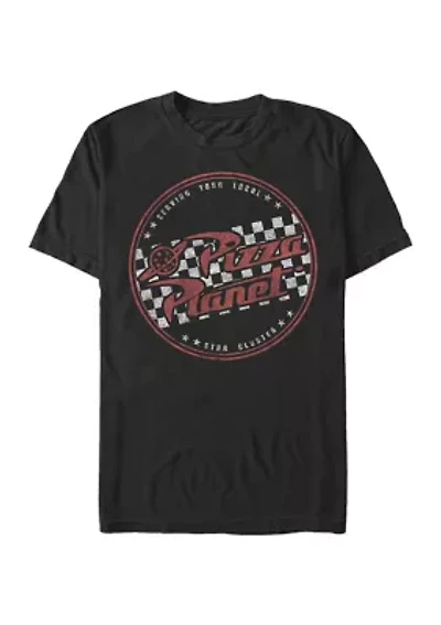 Big & Tall Toy Story Pizza Planet Logo Graphic Short Sleeve T-Shirt