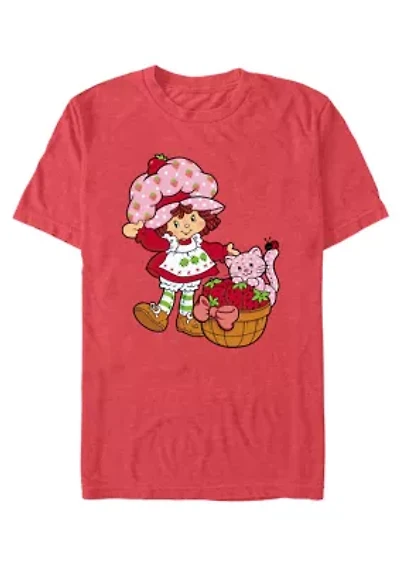 Strawberry Custard Basket Graphic T-Shirt