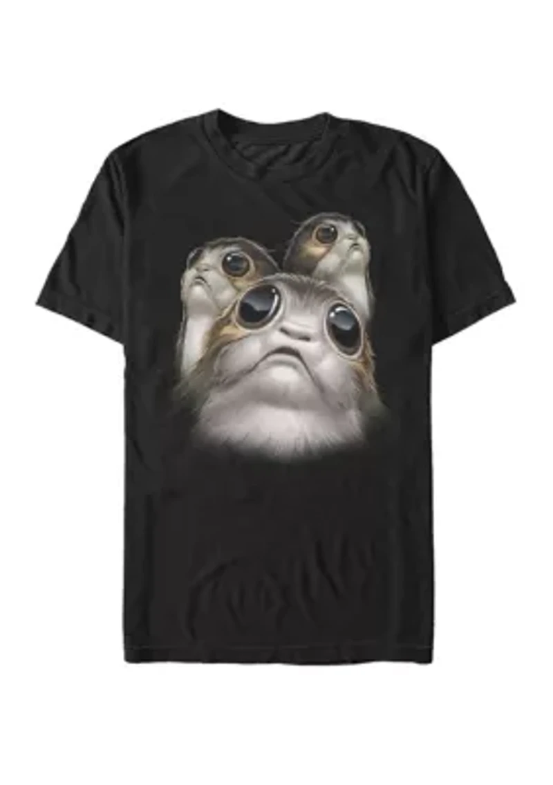 Big & Tall Face Porgs Short Sleeve Graphic T-Shirt