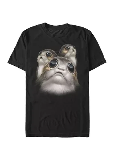 Big & Tall Face Porgs Short Sleeve Graphic T-Shirt