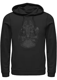 Blue Falcon Graphic Fleece Hoodie
