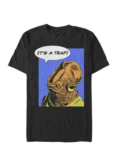 Big & Tall Admiral Ackbar It's A Trap Pop Art Poster Short Sleeve T-Shirt