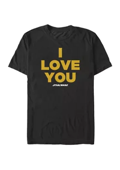 Big & Tall I Love You Quote Short Sleeve T-Shirt