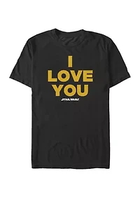 Big & Tall I Love You Quote Short Sleeve T-Shirt
