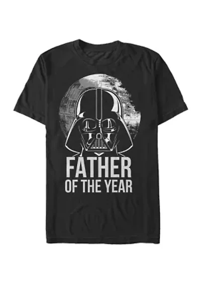 Big & Tall Darth Vader Father Of The Year Short Sleeve Graphic T-Shirt
