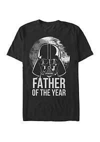Big & Tall Darth Vader Father Of The Year Short Sleeve Graphic T-Shirt