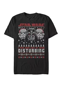 Big & Tall Christmas Sweater Your Lack Of Cheer Is Disturbing Short Sleeve T-Shirt