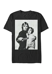 Big & Tall Luke And Leia Portrait Short Sleeve T-Shirt
