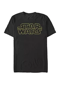 Big & Tall Classic Yellow Outline Logo Short Sleeve Graphic T-Shirt