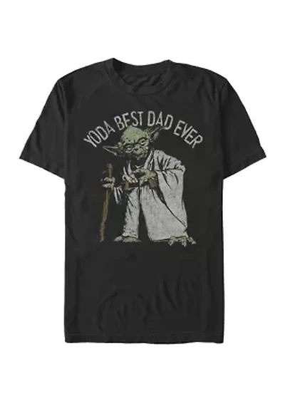 Big & Tall Yoda Best Dad Ever Short Sleeve T-Shirt