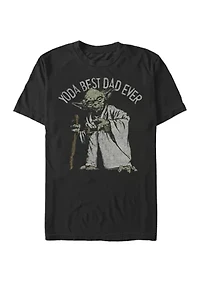 Big & Tall Yoda Best Dad Ever Short Sleeve T-Shirt