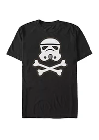 Big & Tall Stormtrooper Skull and Cross Bones Short Sleeve Graphic T-Shirt