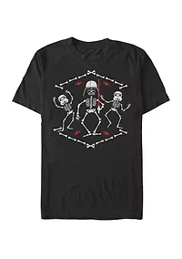 Big & Tall Darth Vader Halloween Skeletons Short Sleeve T-Shirt