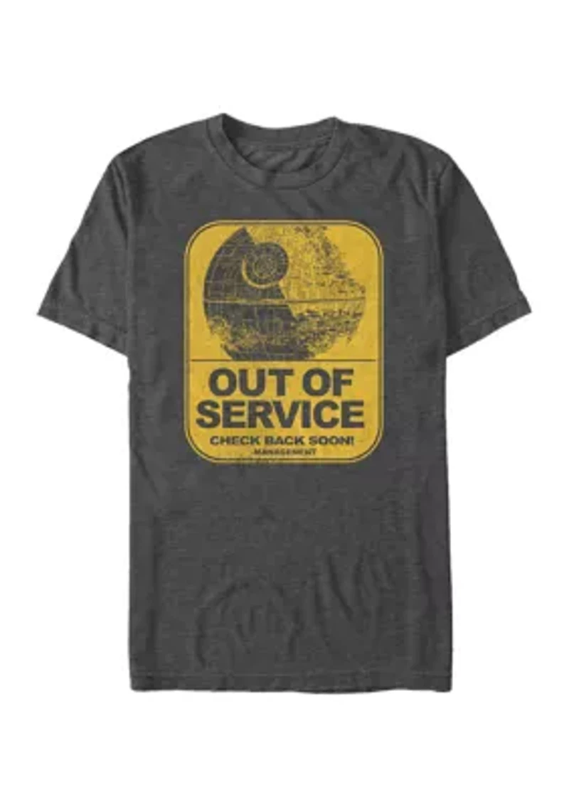 Big & Tall Star Wars Out Of Service Graphic Short Sleeve T-Shirt