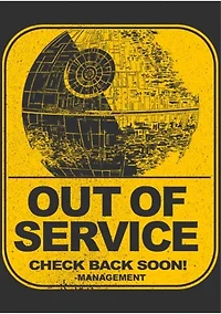 Big & Tall Star Wars Out Of Service Graphic Short Sleeve T-Shirt