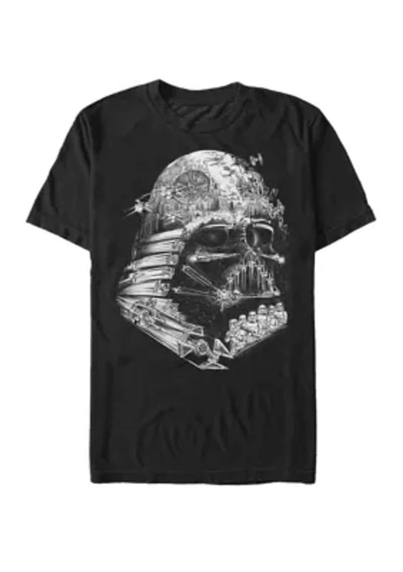 Big & Tall Darth Vader Empire Helmet Short Sleeve Graphic T-Shirt
