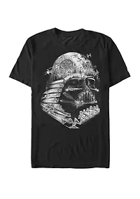 Big & Tall Darth Vader Empire Helmet Short Sleeve Graphic T-Shirt
