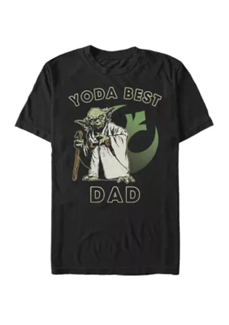 Big & Tall Yoda Best Dad Short Sleeve T-Shirt