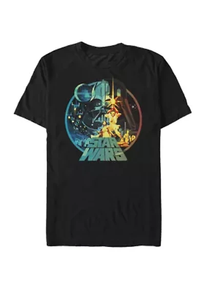 Big & Tall A New Hope Glass Art Short Sleeve Graphic T-Shirt