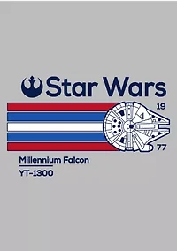 Big & Tall Millennium Falcon V2 Graphic T-Shirt