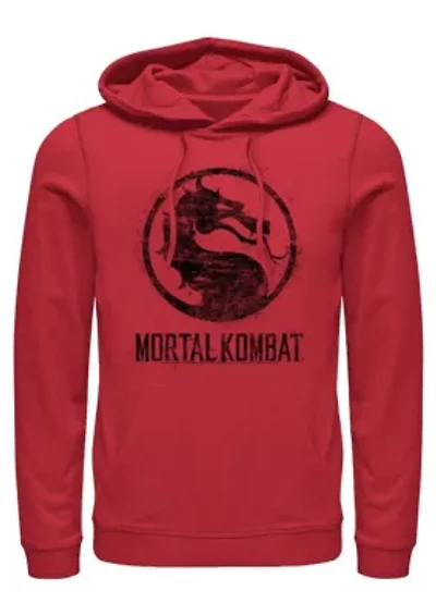 Splatter Logo Graphic Fleece Hoodie