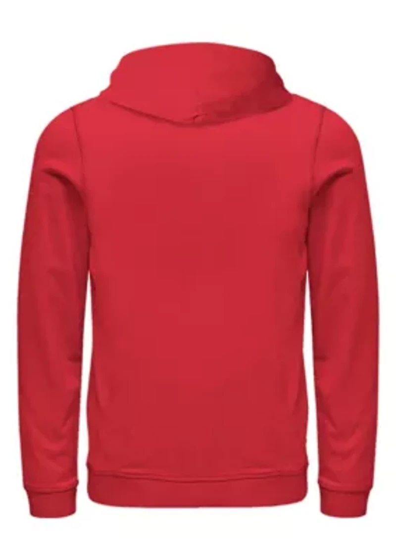 Splatter Logo Graphic Fleece Hoodie