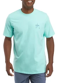Men's Short Sleeve Sunset Sailfish Graphic T-Shirt