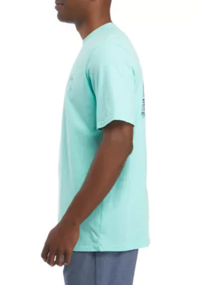 Men's Short Sleeve Sunset Sailfish Graphic T-Shirt