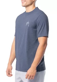Men's Sketchy Blue Short Sleeve Pocket T-Shirt