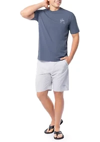 Men's Sketchy Blue Short Sleeve Pocket T-Shirt