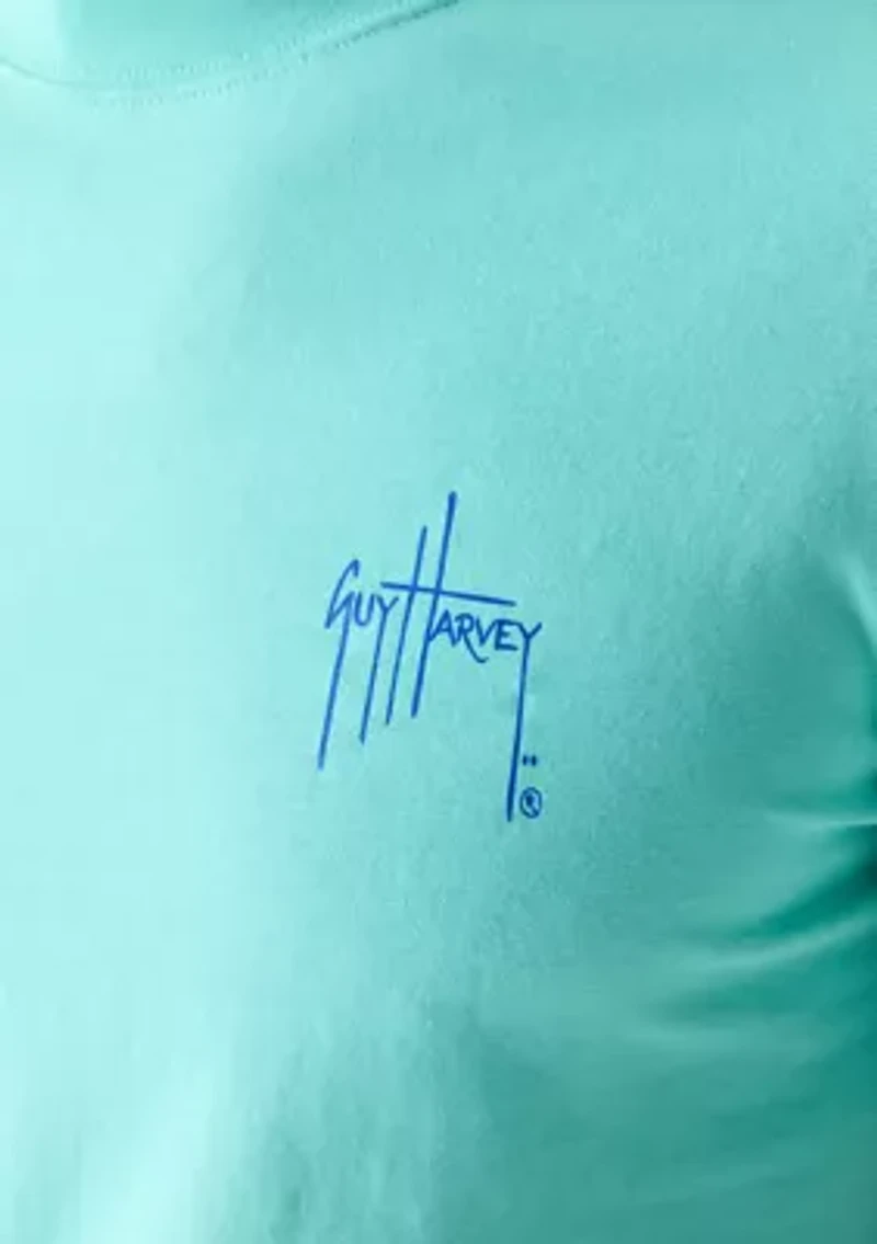 Blue Hawaiian Short Sleeve Graphic T-Shirt