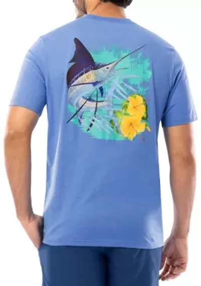 Men's Floral Sail Short Sleeve Pocket T-Shirt