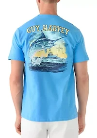 Sketchy Blue Short Sleeve Pocket T-Shirt