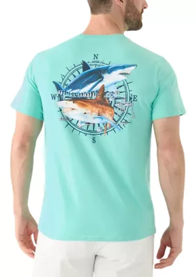 Men's Vintage Sharks Short Sleeve Graphic T-Shirt