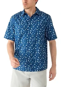 Men's Mariner Maritime Motif Fishing Shirt