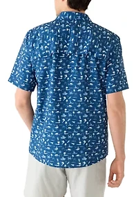 Men's Mariner Maritime Motif Fishing Shirt
