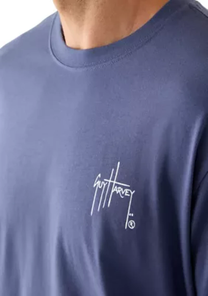 Men's Long Sleeve Sunset Paradise Tee
