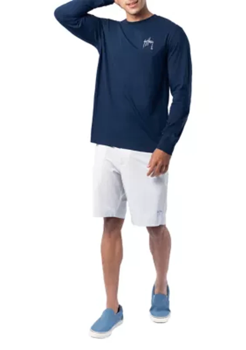 Men's Graphic Long Sleeve Slam Stencil T-Shirt