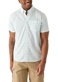 Men's Eco Angler Printed Perforated Shirt