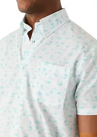 Men's Eco Angler Printed Perforated Shirt