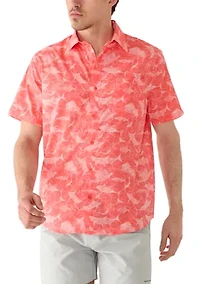 Men's Eco Angler Maritime Motif Fishing Shirt