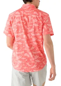 Men's Eco Angler Maritime Motif Fishing Shirt