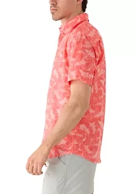 Men's Eco Angler Maritime Motif Fishing Shirt