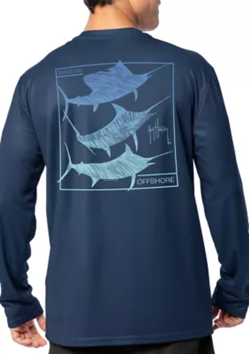Men's Eco Cast Gradient Slam Sun Graphic Shirt