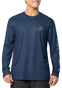Men's Eco Cast Gradient Slam Sun Graphic Shirt