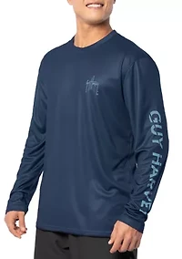 Men's Eco Cast Gradient Slam Sun Graphic Shirt
