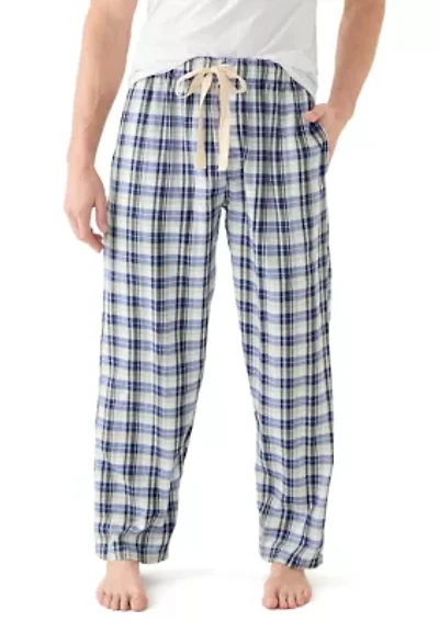 Plaid Printed Woven Pajama Pants