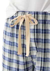 Plaid Printed Woven Pajama Pants